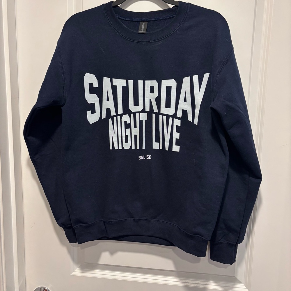 Saturday Night Live Navy Crewneck Sweatshirt SNL size Small unisex